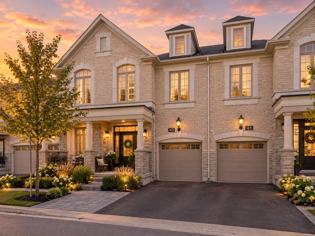 Newer townhomes in Nobleton