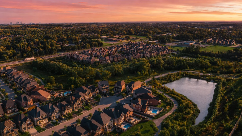 Detached homes in King City, Ontario
