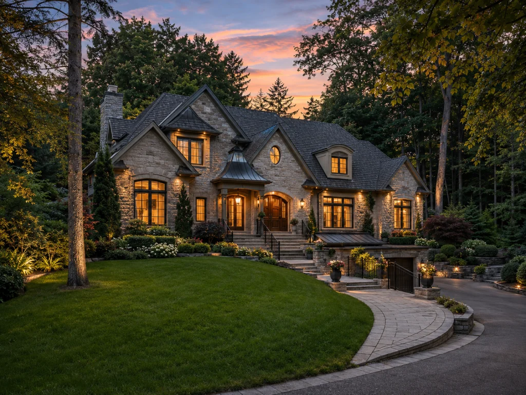 Detached home on a wooded lot in Kingscross Estates