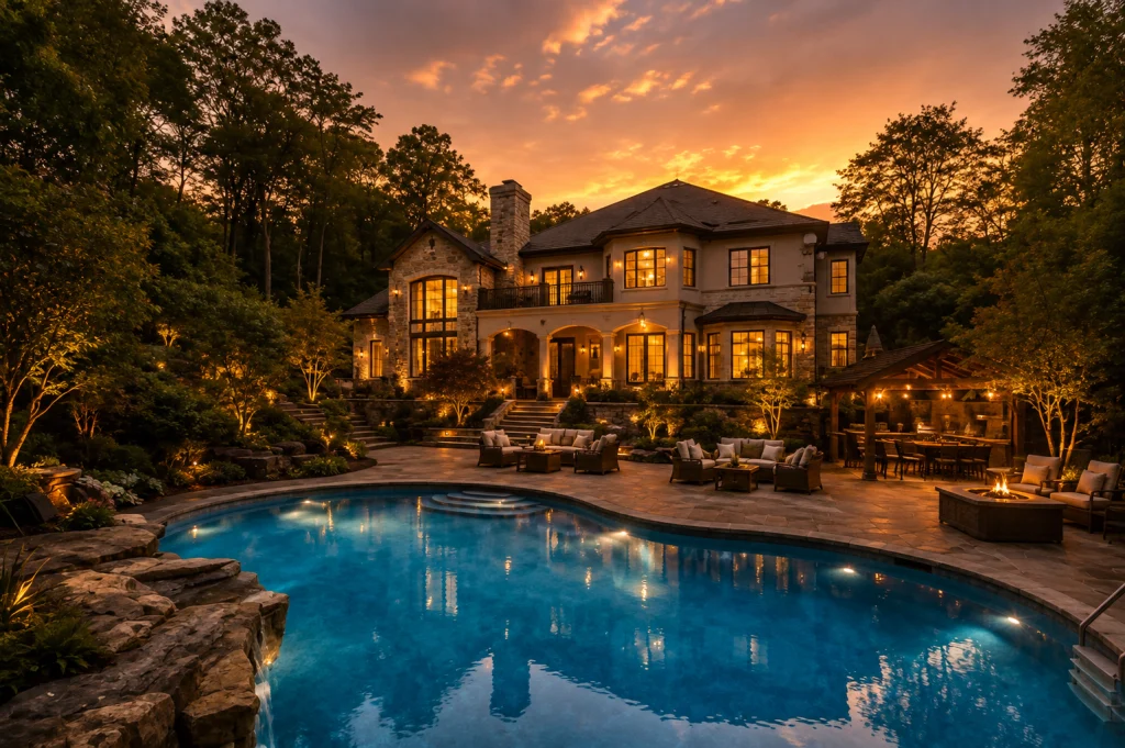 Private backyard with pool at a King City home