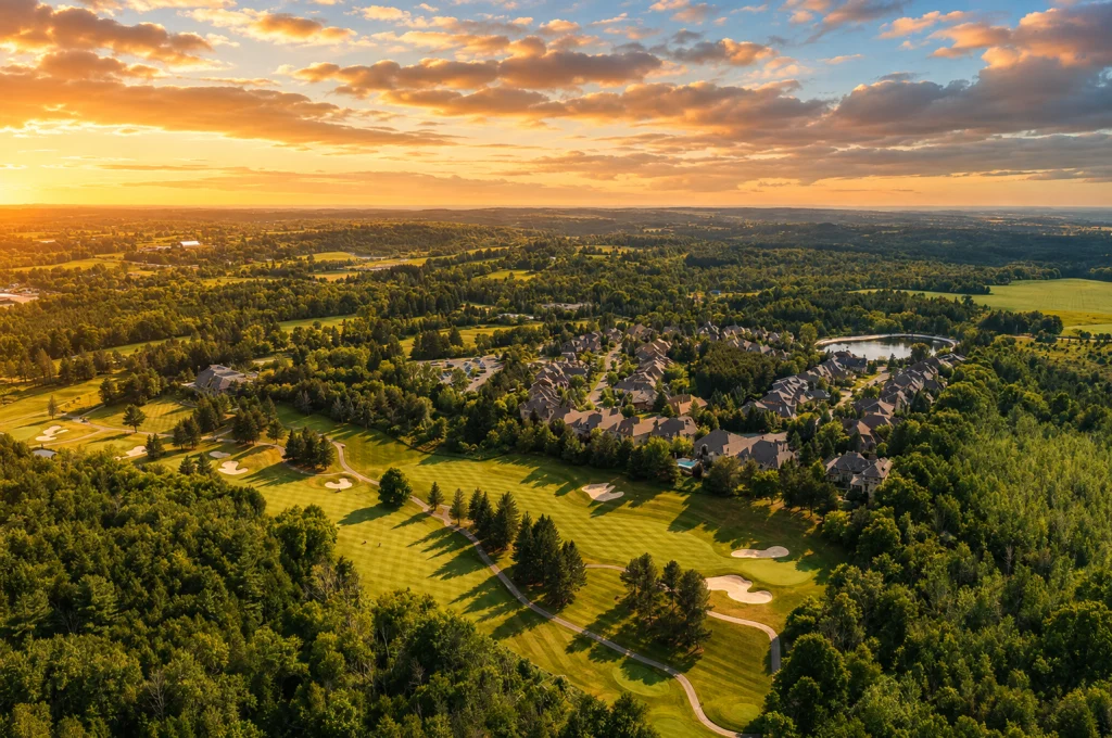 Golf course view at King Valley Estates
