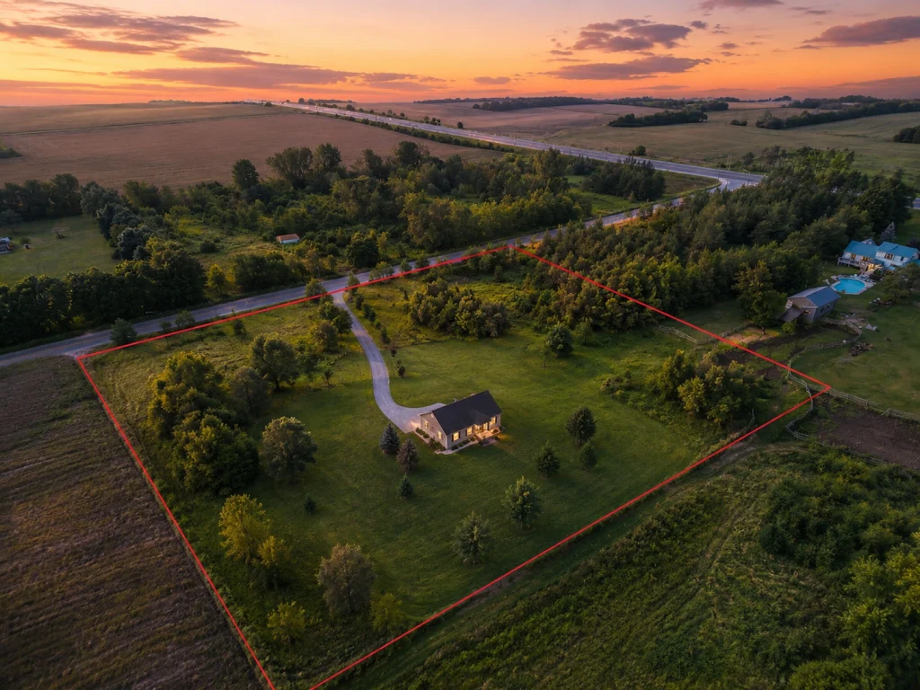 Farmhouse on acreage in rural King